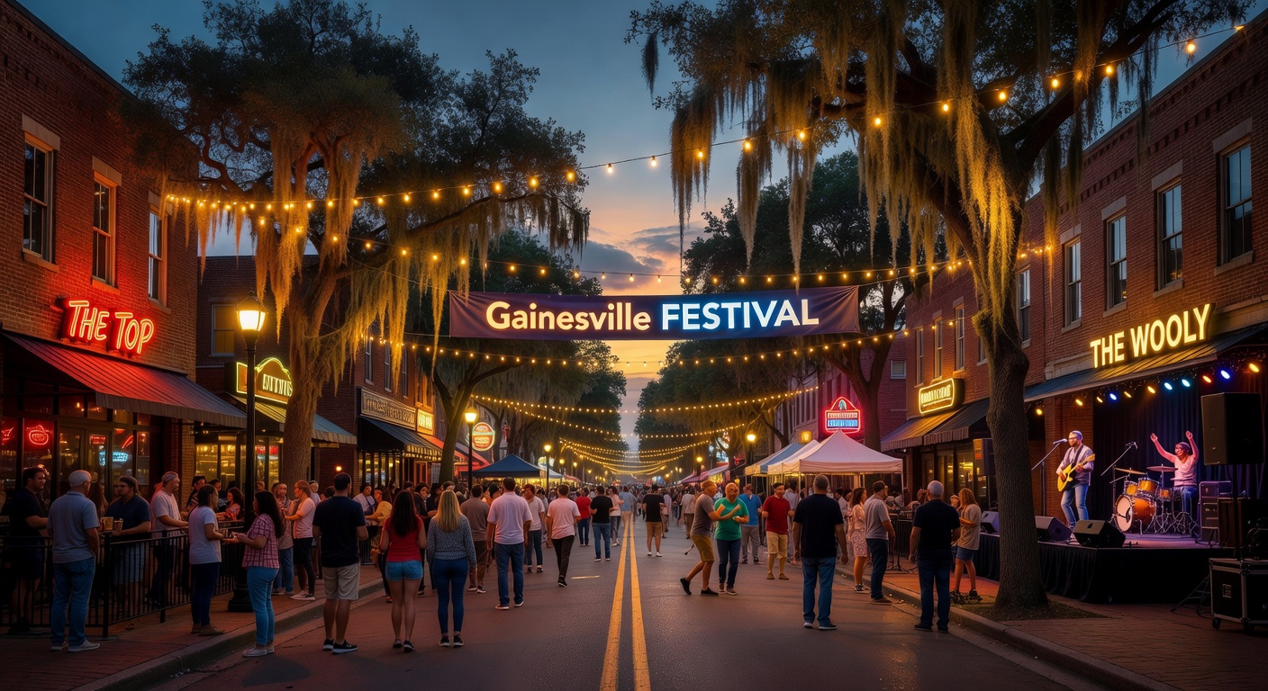 Hyper-realistic 8K image of a fully equipped modern kitchen in a Gainesville rental property with fresh ingredients on counter, UF orange accents, natural light, professional food and interior photography, extremely sharp details.