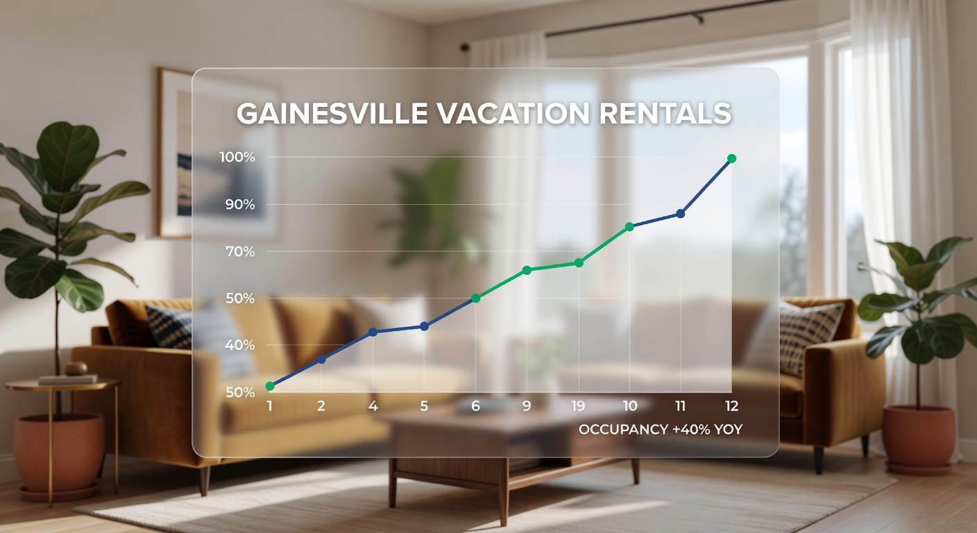 Hyper-realistic 8K photograph of a professional property manager inspecting a pristine Gainesville vacation rental before a major event weekend. Clean bathroom, fresh linens, checklist in hand, bright natural light, documentary style realism.