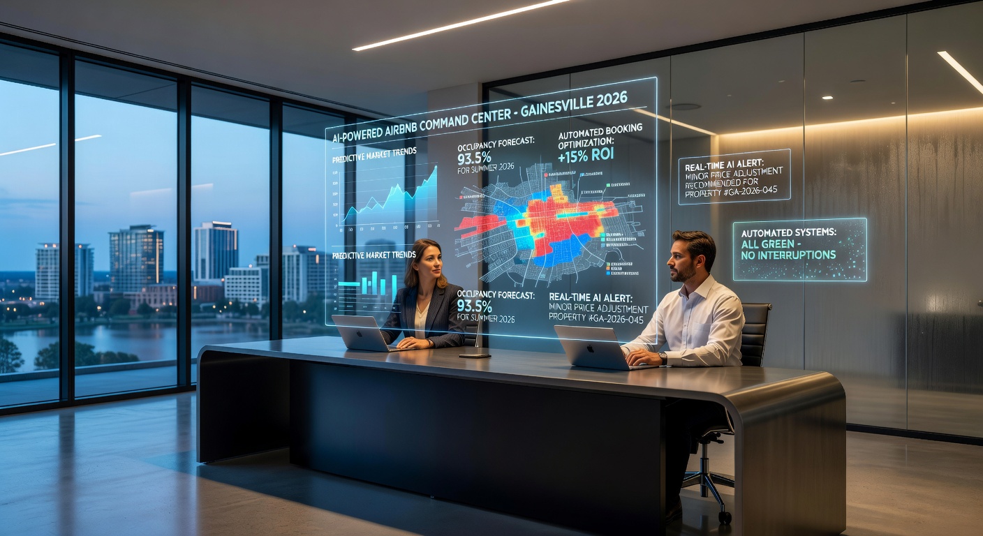 Highly detailed ultra-realistic 8K image of a pristine luxury bathroom in a Gainesville Airbnb featuring high-end fixtures, fresh towels, designer toiletries, and perfect cleaning standards
