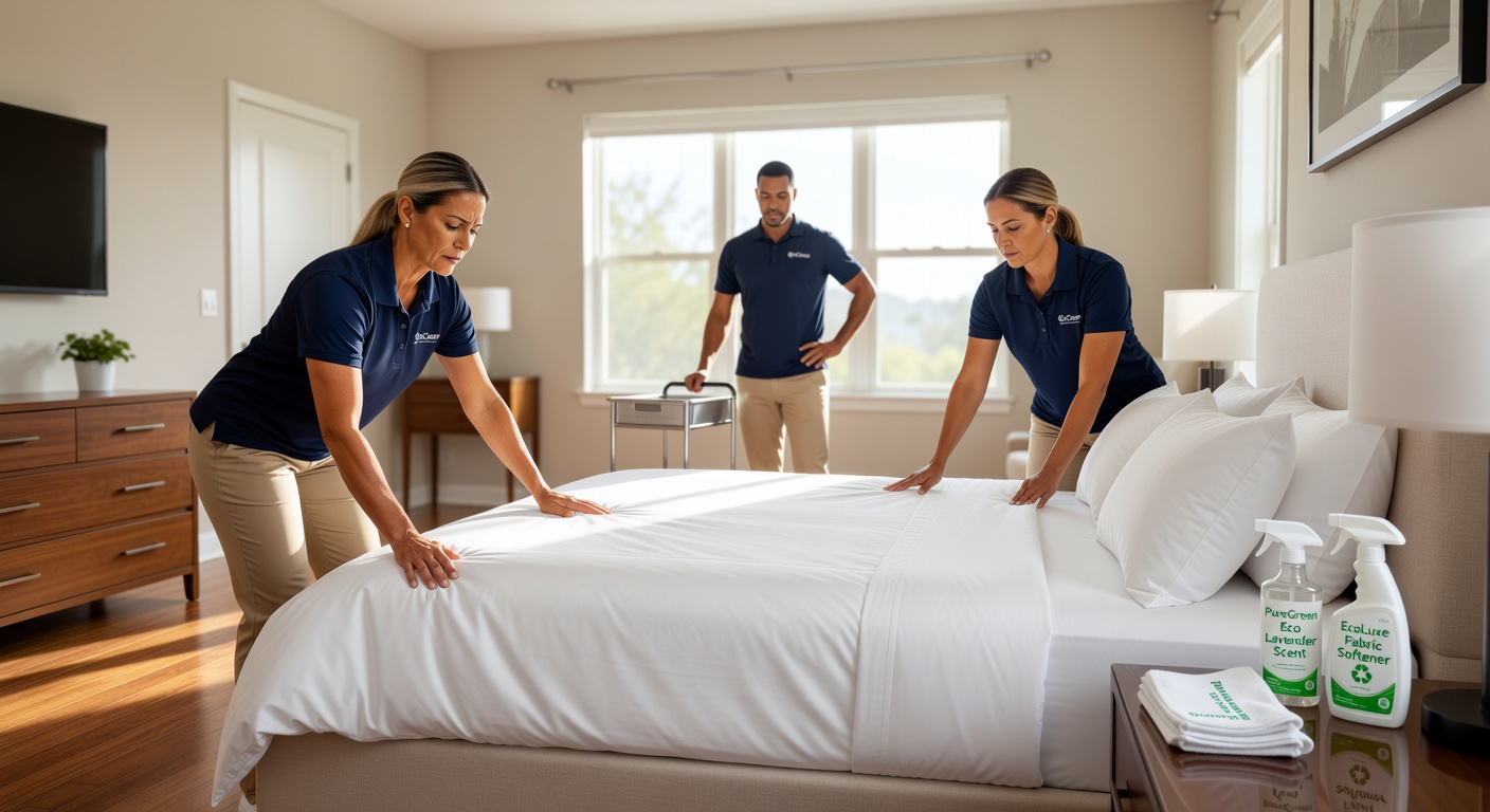 Stunning professionally staged contemporary living room inside a Gainesville short term rental property featuring comfortable neutral furniture, natural light from large windows, and subtle University of Florida touches, ultra realistic 8K